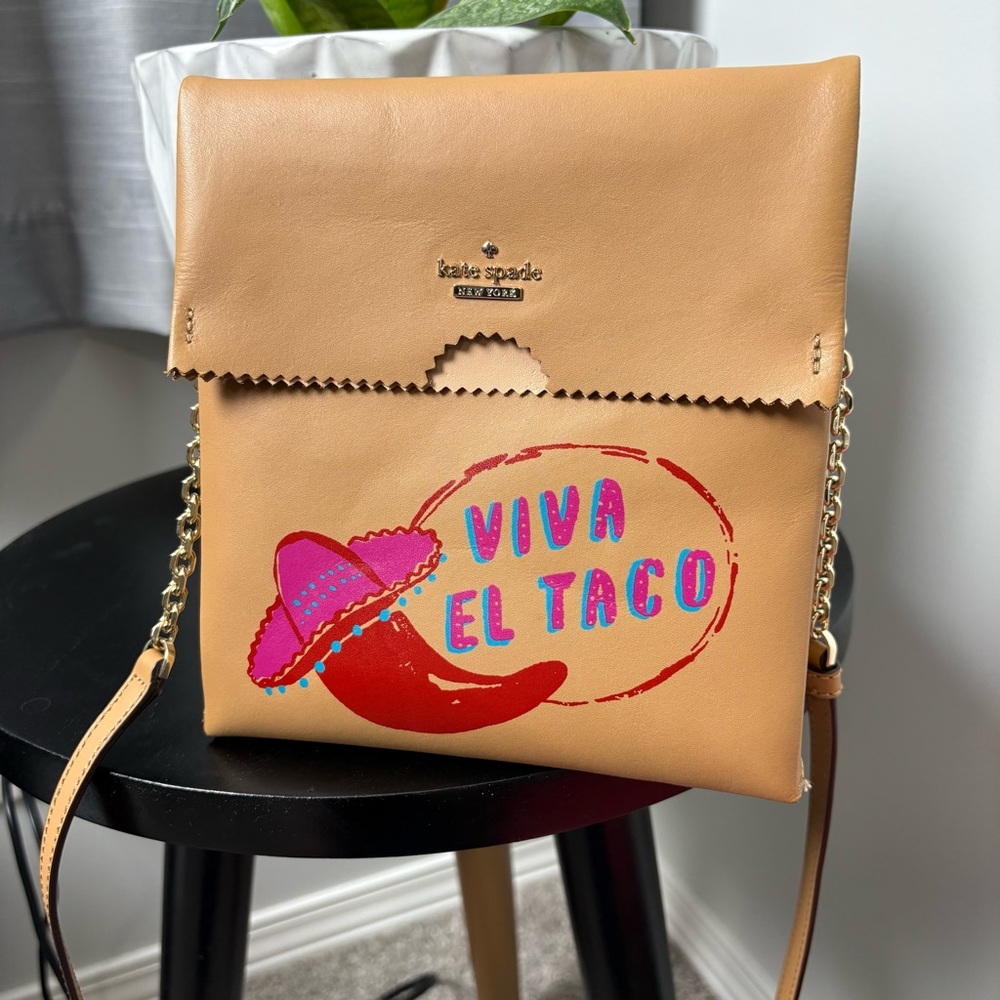 Kate Spade Haute Stuff Take Out Viva El Taco Crossbody - Picture 2 of 4